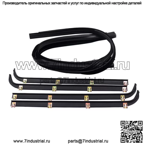 Комплект из 6 уплотнителей для оконных каналов и щеток для пикапа Ford 1987-1997 гг. - Image 3