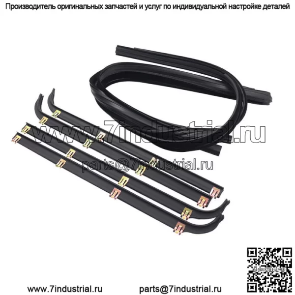 Комплект из 6 уплотнителей для оконных каналов и щеток для пикапа Ford 1987-1997 гг. - Image 4