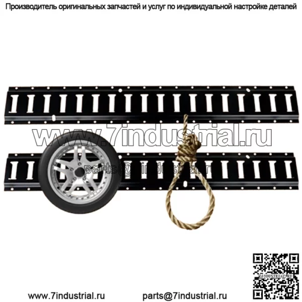 Комплект рельс для крепления гусениц 3' для гаражей, фургонов, прицепов, крепления для мотоциклов 2 шт.