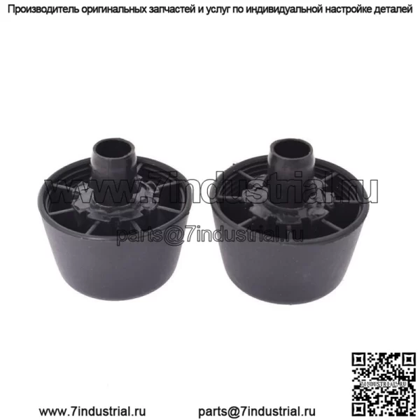 Для Jeep Wrangler JK Body 07-18 черные резиновые бамперы и заглушки капота 2 шт.