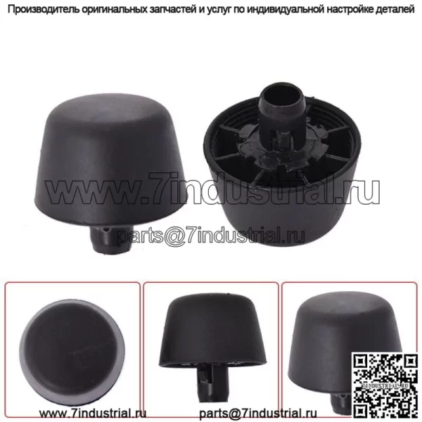 Для Jeep Wrangler JK Body 07-18 черные резиновые бамперы и заглушки капота 2 шт. - Image 2