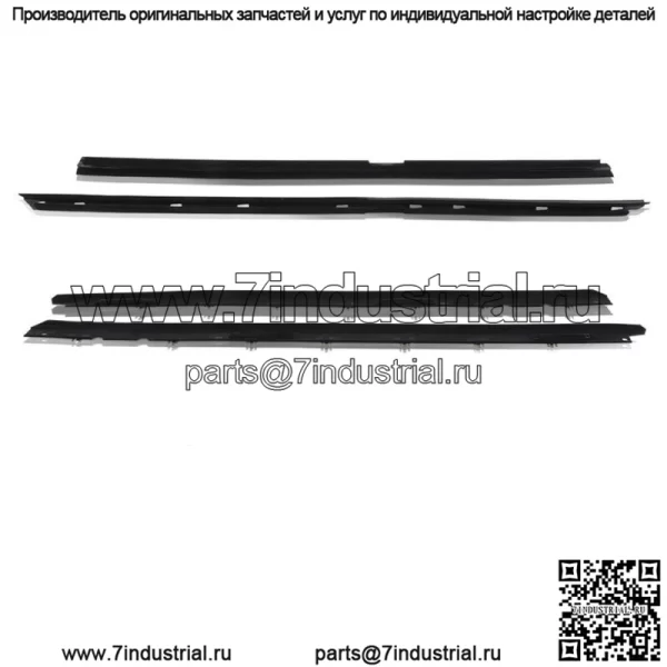 Комплект войлочных уплотнителей для окон Sweep Weatherstrip, 4 шт. для Chevy Corvette 1990-96 гг.