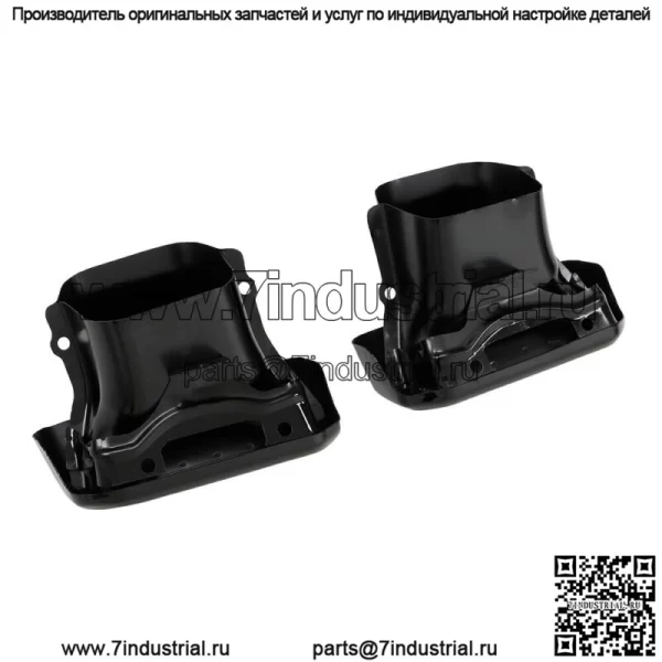 Для Silverado Sierra 1500 2019-2023 гг. Левая и правая боковые выхлопные панели черного цвета