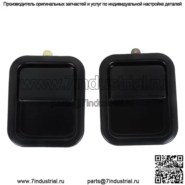 Черная дверная ручка металлическая пара наружная полная для Jeep Wrangler YJ TJ 1991-2006 - Image 2