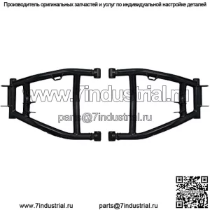 Задние А-образные рычаги с высоким клиренсом 1,5 дюйма для Honda Pioneer 700/700-4 2014+ | Стальная труба 1 дюйм | Полная регулировка развала | Порошковое покрытие, устойчивое к ультрафиолетовому излучению | Включает предварительно установленные втулки UHMW