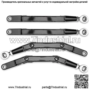 Задние рычаги с высоким клиренсом для Honda Talon 1000X 2019+ / 1000X-4 2020+ | Изготовлены из высокопрочной легированной стали | Огромные регулируемые шарниры Heim 7/8" | Втулки из оцинкованной хромомолибденовой стали