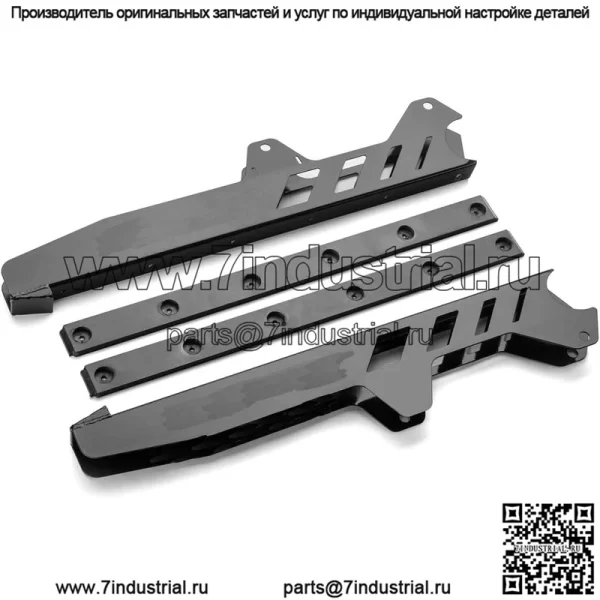 Усиленная защита заднего продольного рычага для Polaris RZR XP 1000 / XP 4 1000 (2014-2023) - черная | Алюминиевая конструкция | Разработана для OEM-продольных рычагов | Элегантный дизайн