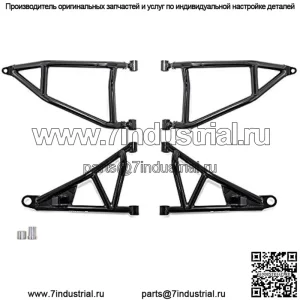 Прочные рычаги с высоким клиренсом, совместимые с Honda Talon 1000R (2019+) - черные - прочнее, чем OEM!