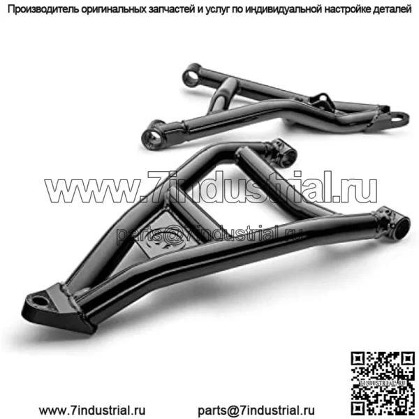 1,5-дюймовые передние смещенные рычаги Atlas Pro A-arms для Honda Talon 1000X 2019+ | Подходит для шин до 32 дюймов | Трубки на 0,5 дюйма больше стандартных | Использует стандартные втулки A-образных рычагов | Черный