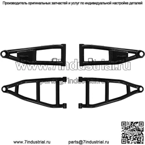 Комплект для подъема подвески Heavy Duty 6" для Kawasaki Teryx 4/800 (2016+) - черный - полный комплект с осями Rhino 2.0, рулевыми тягами, рычагами, тормозными магистралями и многим другим!