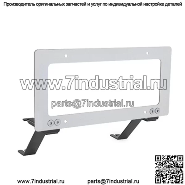 Рамка номерного знака Tesla модель 3 #серебро