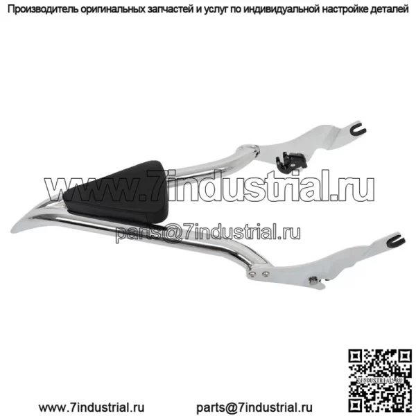 Для CVO Touring Road King Glide Street Chrome New 22'' Backrest Sissy Bar - Image 3