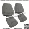 Чехол на переднее сиденье для Ford F250 F350 F450 F550 Lariat Grey 2011-2015 2016