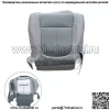 Чехол на сиденье водителя из ткани с перфорацией для Ford F150 Lariat Grey 2011-2014 гг.
