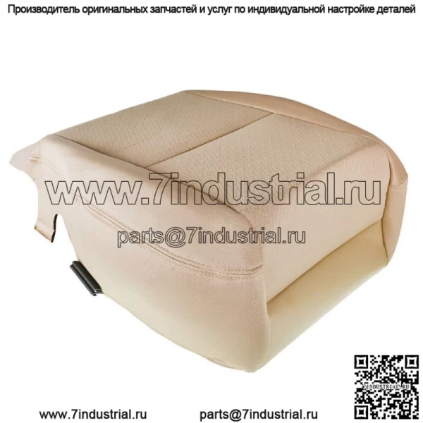 Чехол на сиденье водителя бежевый тканевый для 07-14 Chevy Silverado 1500 2500 3500HD - Image 4