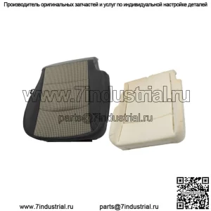 Чехол для левого водительского сиденья из серой ткани + поролоновая подушка для Dodge Ram 1500 09-12