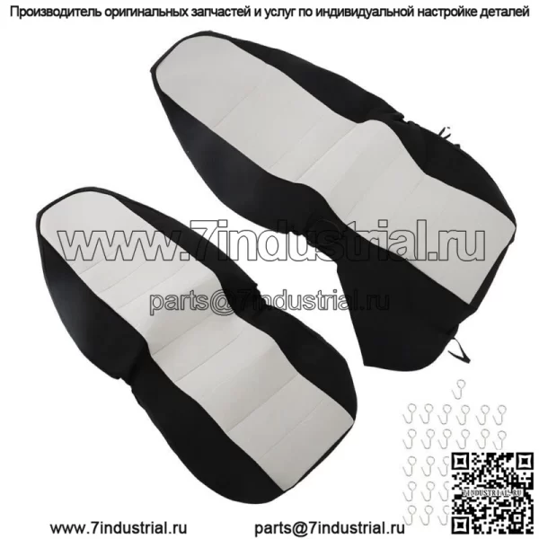 Подходит для 1998-03 Ford Ranger 60/40 High Back Seats Car Seats Blk/Silver - Image 4