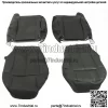 Чехол на сиденье для 1999-2002 Chevy Silverado&GMC Sierra из кожи графитового цвета с обеих сторон - Image 4
