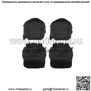 Чехол на переднее сиденье для водителя и пассажира Toyota 4Runner 2003-08 2009, черная кожа
