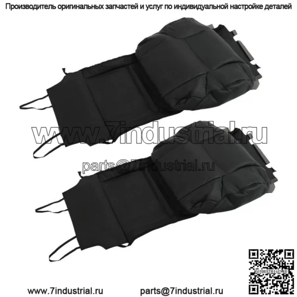 Чехол на переднее сиденье для водителя и пассажира Toyota 4Runner 2003-08 2009, черная кожа - Image 2