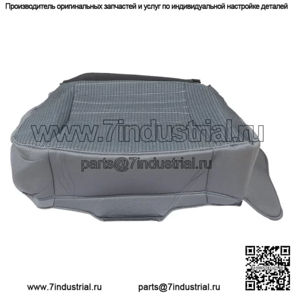 Чехол на переднее водительское сиденье из ткани для Dodge Ram 2500 3500 Regular Cab 2006-09, серый - Image 3